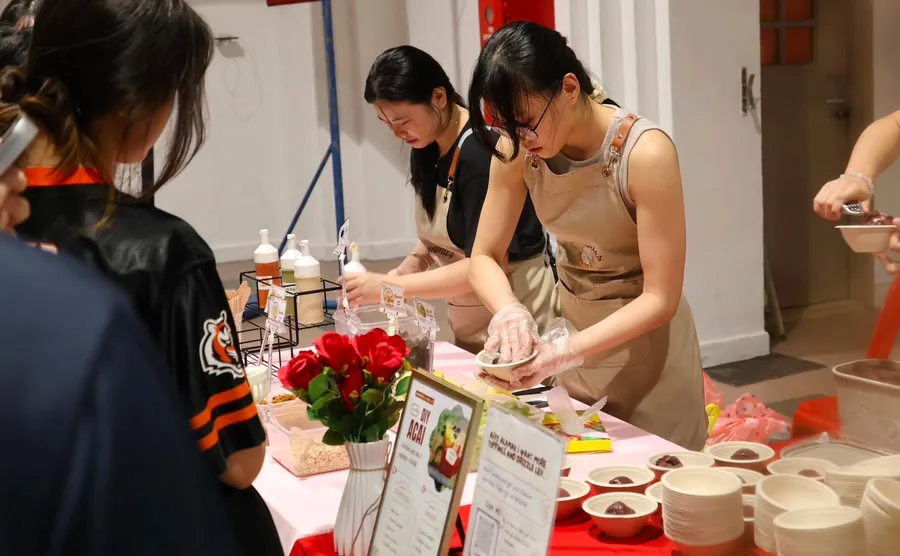 Hummies staff serving guests at an event